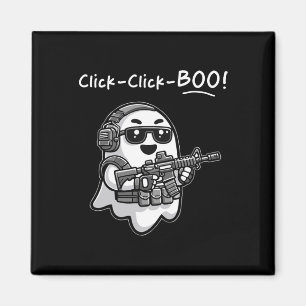 Íman Fantasma Tático Engraçado Clique em Boo Halloween 