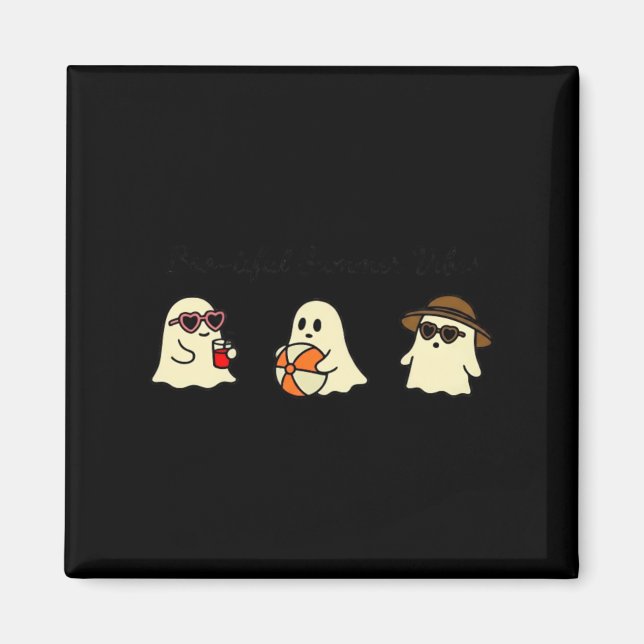 Íman Fantasmas de Vibes de Verão Lindos (Frente)