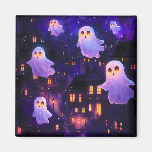 Íman Fantasmas de Voo de Cartoon no Halloween Meia-Noit