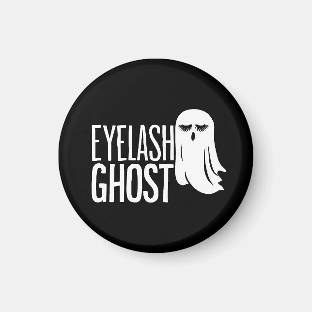 Íman Fantasminha Cílios de Halloween (Frente)