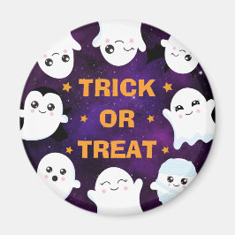 Íman Fantasminhas de Halloween Simpáticos Doces ou Trav