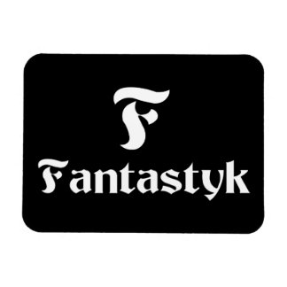 Íman Fantastyk Magnet 3"x4" branco em preto