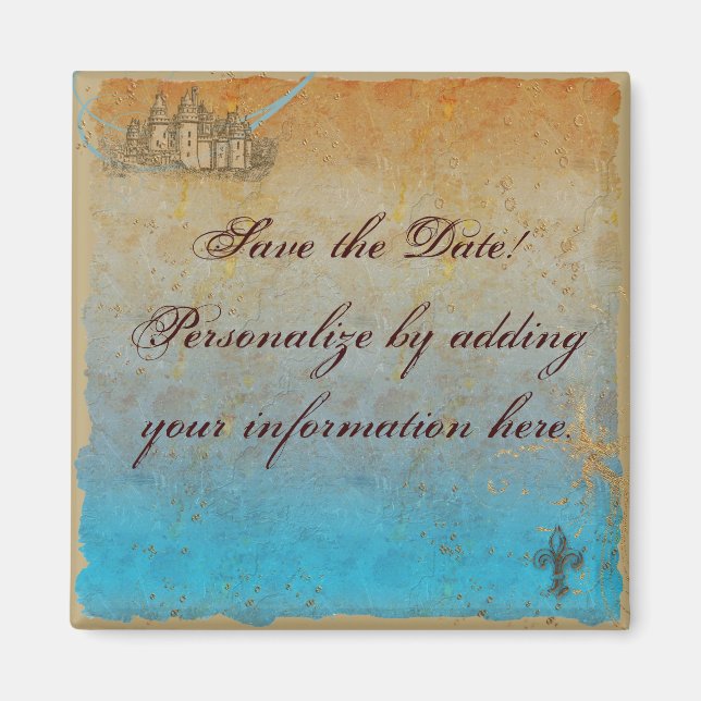 Íman Fantasy Castle Fairy Tale Magnet (Frente)