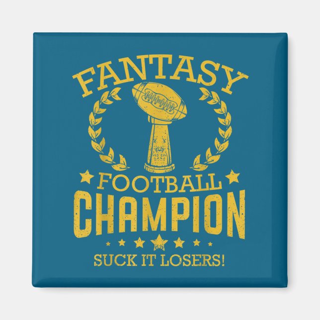 Íman Fantasy Football Funny Champ Chamon  (Frente)