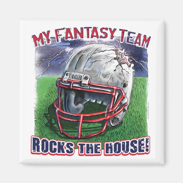 Íman Fantasy Football Rocks House Gear (Frente)