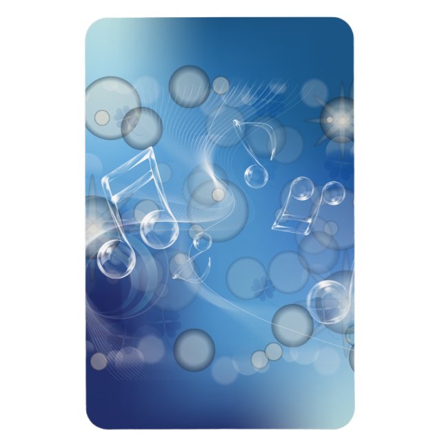 Íman Fantasy Glass Music Notes (Vertical)