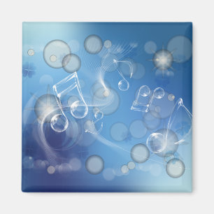 Íman Fantasy Glass Music Notes