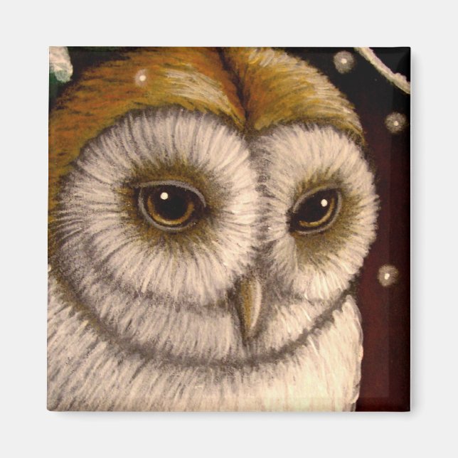 Íman FANTASY HOLIDAY BARN OWL Magnet (Frente)