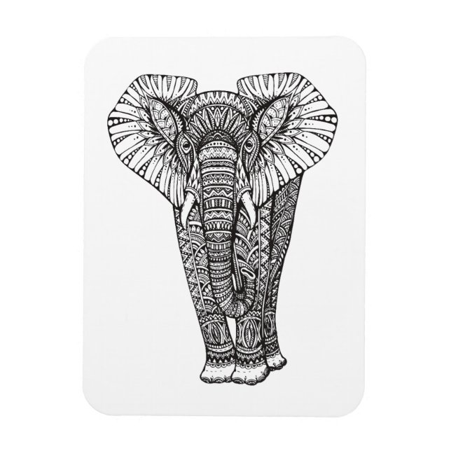 Íman Fantasy - Patternamente Elephant Doodle (Vertical)