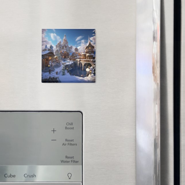Íman Fantasy Winter City (In Situ (Fridge))