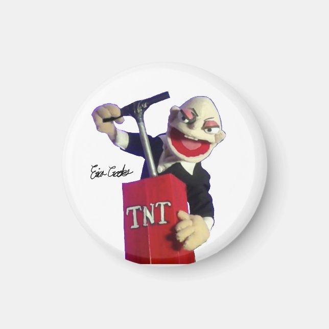 Íman Fantoche punk com detonador de TNT (Frente)