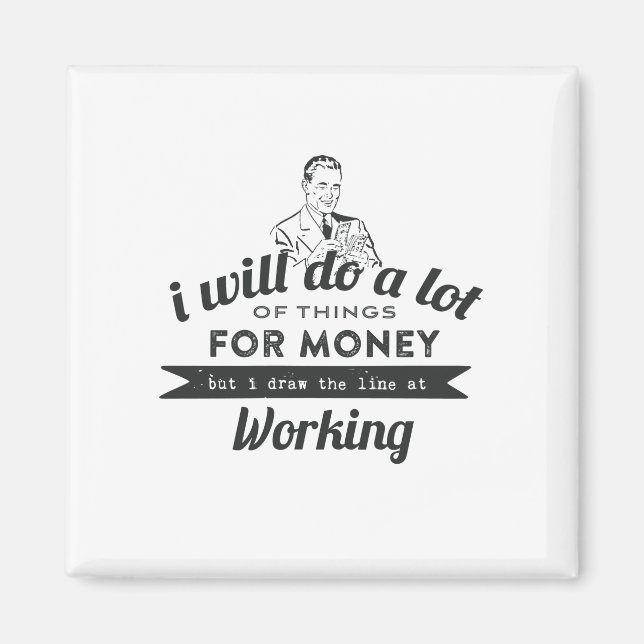 Íman Fará muito por dinheiro, mas o trabalho (Frente)