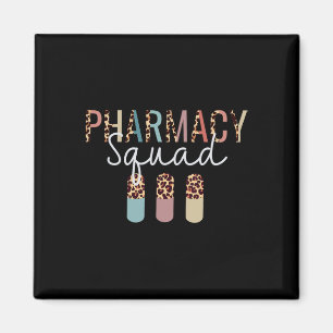 Íman Faracy Squad Com Leopard Print Para Farmacêutico T