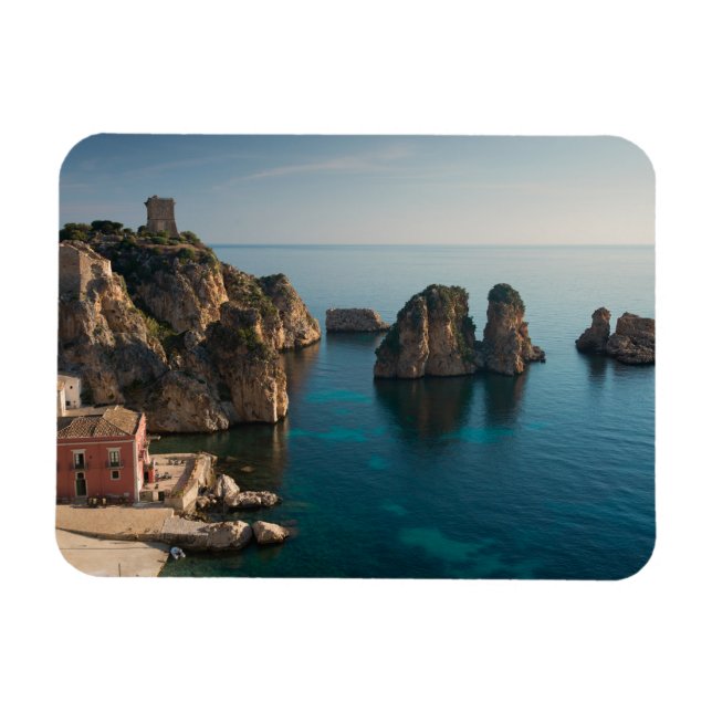 Íman Faraglioni e Tonnara em Scopello, Sicília (Horizontal)