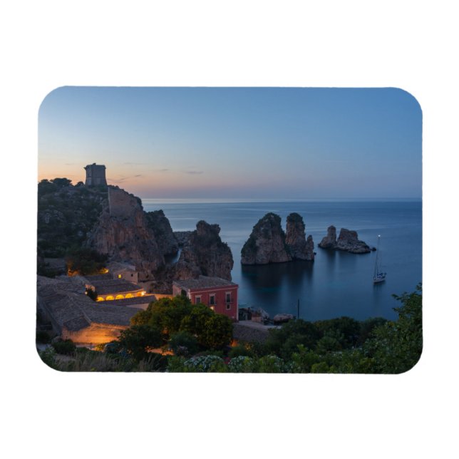 Íman Faraglioni e Tonnara em Scopello, Sicília (Horizontal)