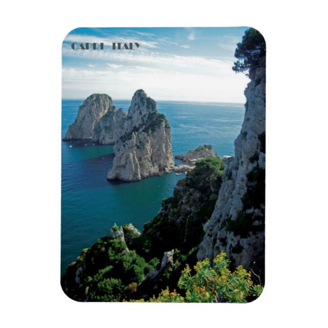Íman Faraglioni Rocks, ilha de Capri (Vertical)