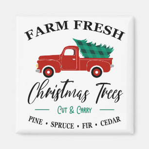 Íman Farm Fresh Christmas Trees Cut and Carry - Truck
