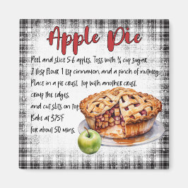 Íman Farmhouse Classic Homemade Apple Pie Recipe Decor
