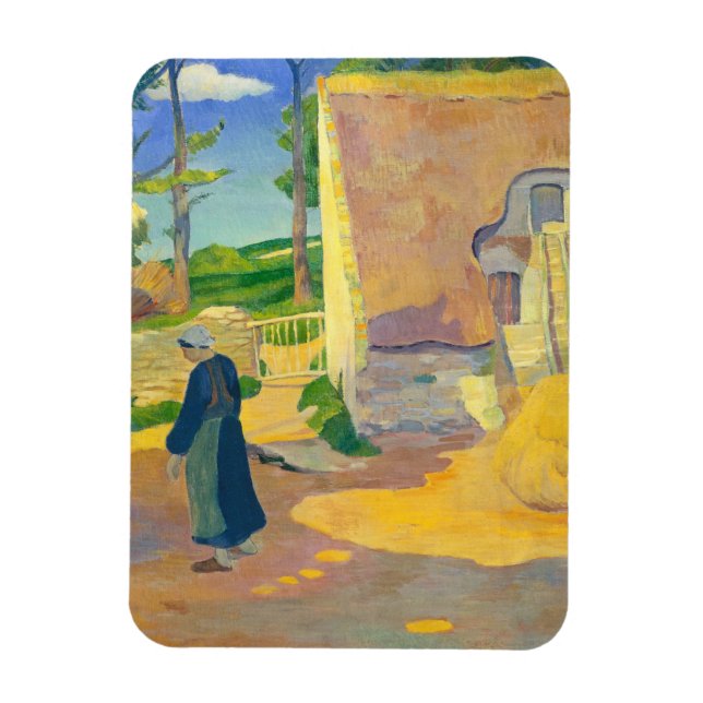 Íman Farmhouse no Le Pouldu, 1890 (óleo na canvas) (Vertical)