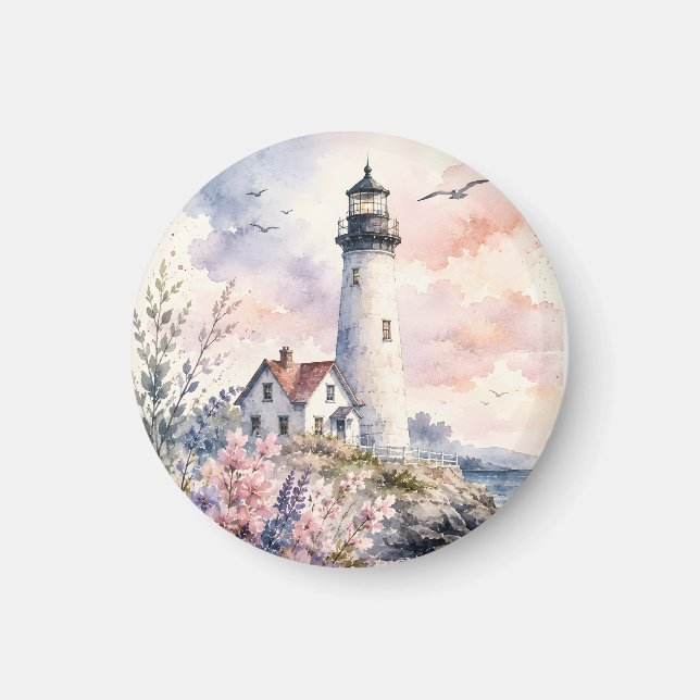 Íman Faro Pintado à Aquarela (Frente)