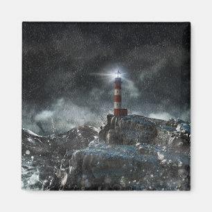 Íman Faróis Farol na tempestade