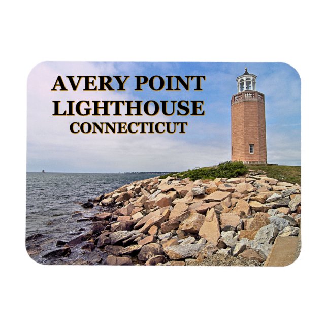 Íman Farol Avery Point, Magneta Flex De Connecticut (Horizontal)