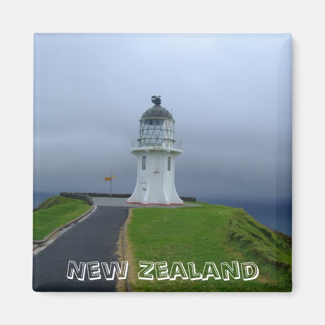 Íman Farol Cabo Reinga, NZ (Imã de geladeira) (Frente)