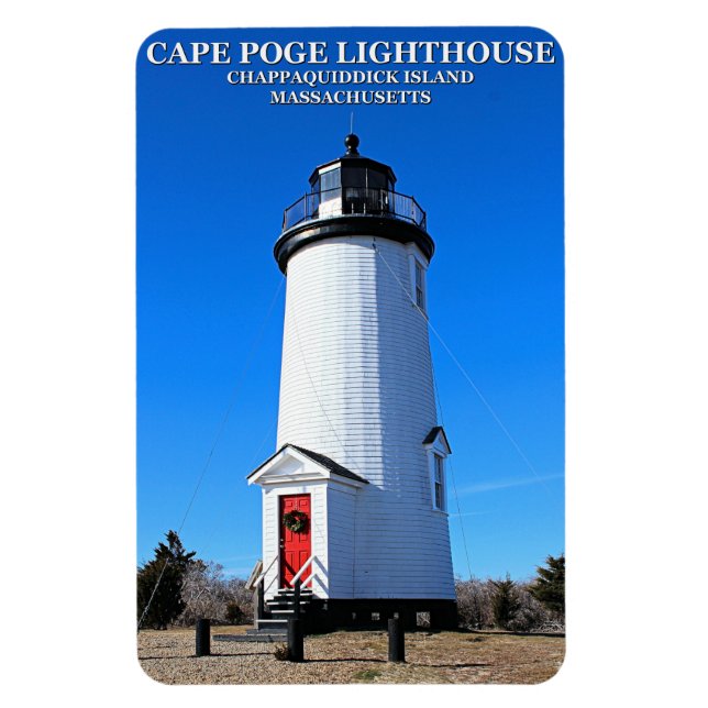 Íman Farol Cape Poge, Massachusetts Flexi Magnet (Vertical)