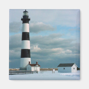Íman Farol com neve, bancos externos, NC