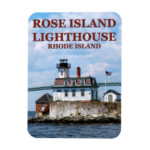 Íman Farol cor-de-rosa da ilha, Rhode - ímã de Flexi 