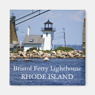 Íman Farol da balsa de Bristol, Rhode - ímã da ilha