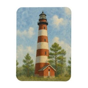 Íman Farol de Assateague em Aquarela
