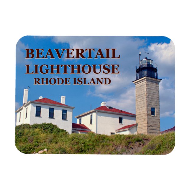 Íman Farol de Beavertail, Flexi-Magnet Rhode Island (Horizontal)