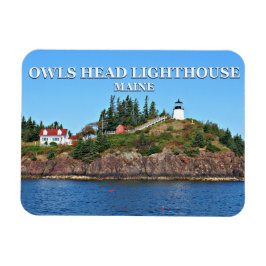 Íman Farol de Cabeça de Coruja, Maine Foto Magnet