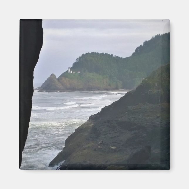 Íman Farol de Cabeça de Heceta e Leões Marítimos, OU (Frente)