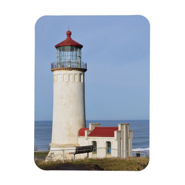 Íman Farol de Cabeça Norte - Ilwaco, WA (Vertical)