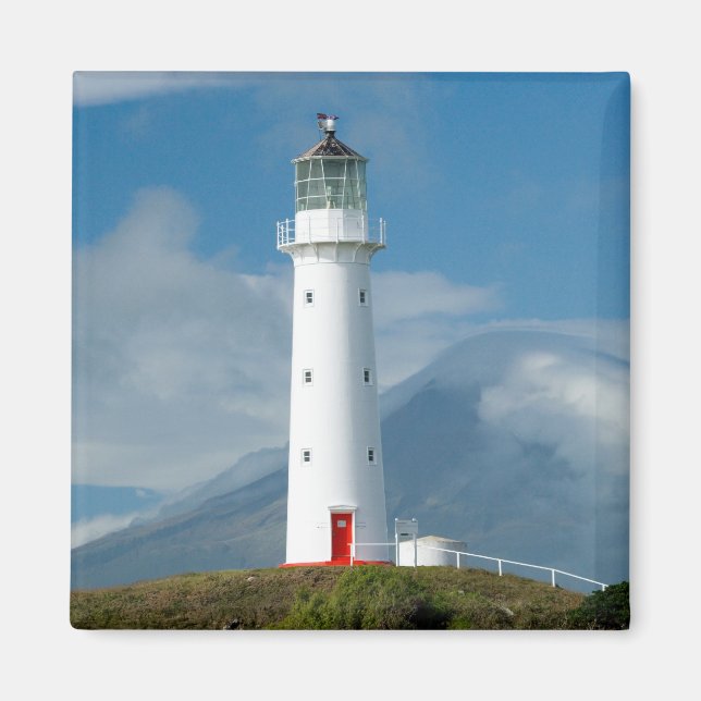Íman Farol de Cape Egmont e Mt Taranaki/Mt (Frente)