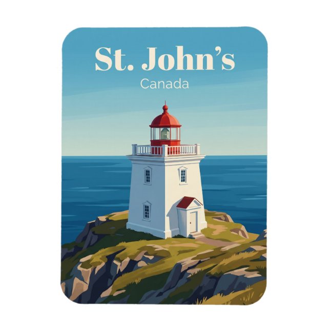 Íman Farol de Cape Spear Canadá (Vertical)