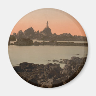 Íman Farol de Corbiere mim, jérsei, Inglaterra