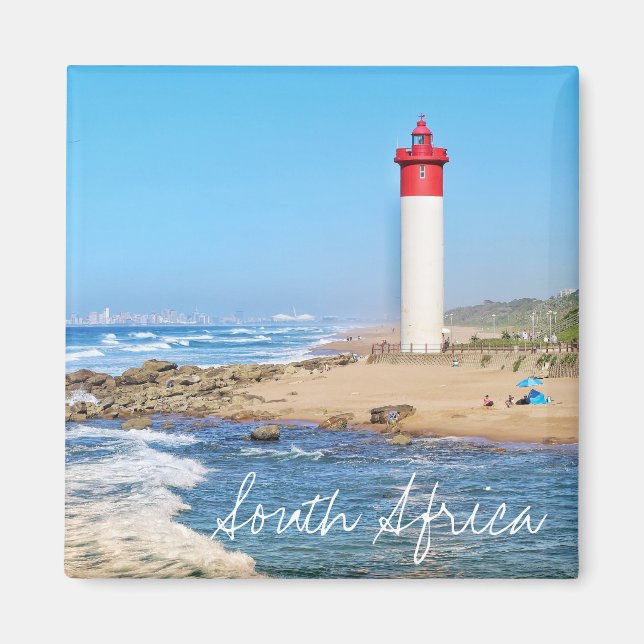 Íman Farol de Durban Oceano Sul África Ímã (Frente)