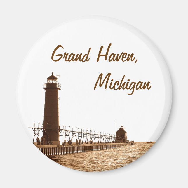 Íman farol de Grand haven micMichigan (Frente)