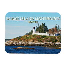 Íman Farol de Ilha Queimada, Maine Photo Magnet