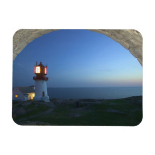 Íman farol de lindesnes, ponto mais meridional da norue