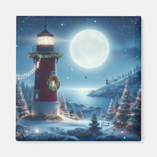 Íman Farol de Natal náutico (Frente)