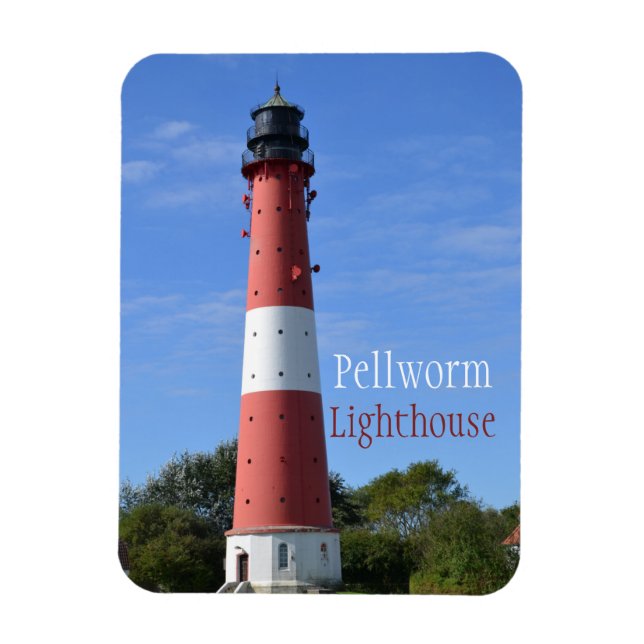 Íman Farol de Pellworm, Ilha de Pellworm, Alemanha (Vertical)