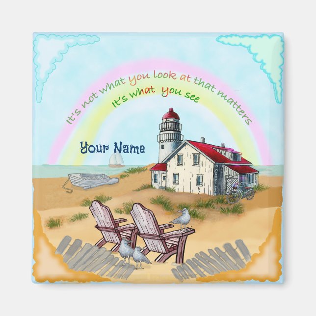 Íman Farol de ponto de vista (Frente)