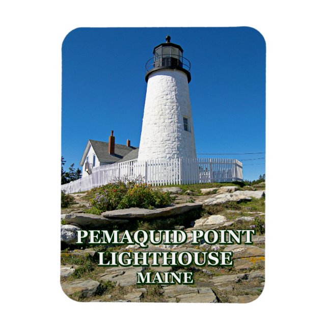 Íman Farol de Ponto Pemaquide, Maine (Vertical)