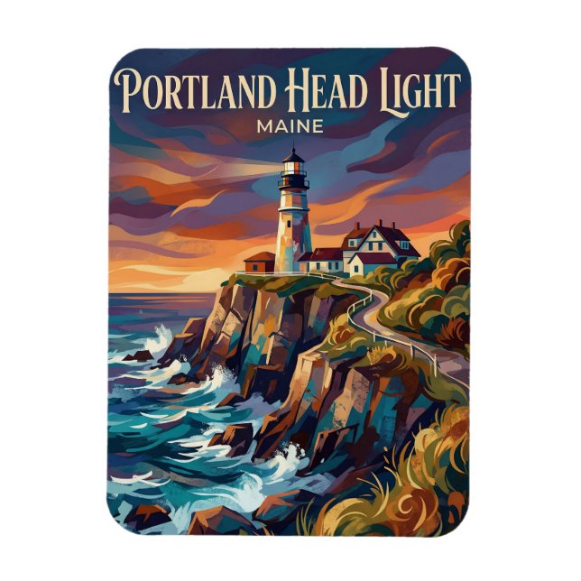 Íman Farol de Portland Head EUA (Vertical)