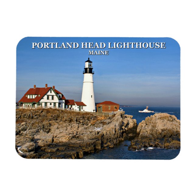 Íman Farol de Portland Head, Maine (Horizontal)