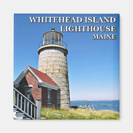 Íman Farol de Whitehead Island, Maine Magnet